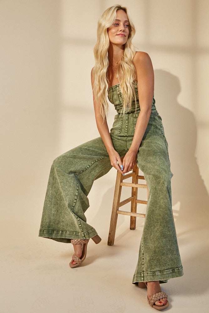Sage Dreams Wide-Leg Jumpsuit