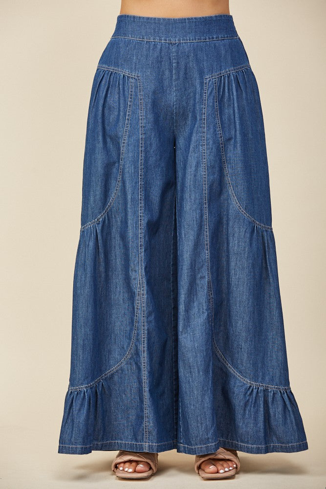 THE FREE SPIRIT WIDE LEG PALAZZO JEANS